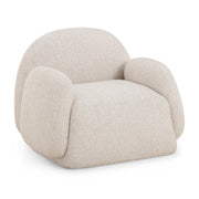 TOV Furniture Marius accent arm chair with plush fabric upholstery and modern design, showcasing a stylish and comfortable seating option.