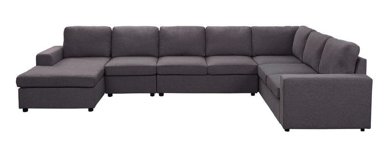 Tifton - 7 Seat Reversible Modular Sectional Sofa Chaise - R&R Furniture Gallery (Fountain Valley, CA)