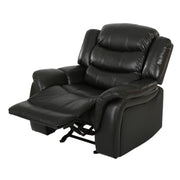 Classic Design Recliner, Upholstery Recliner, Glider Recliner - Black Berry - R&R Furniture Gallery (Fountain Valley, CA)