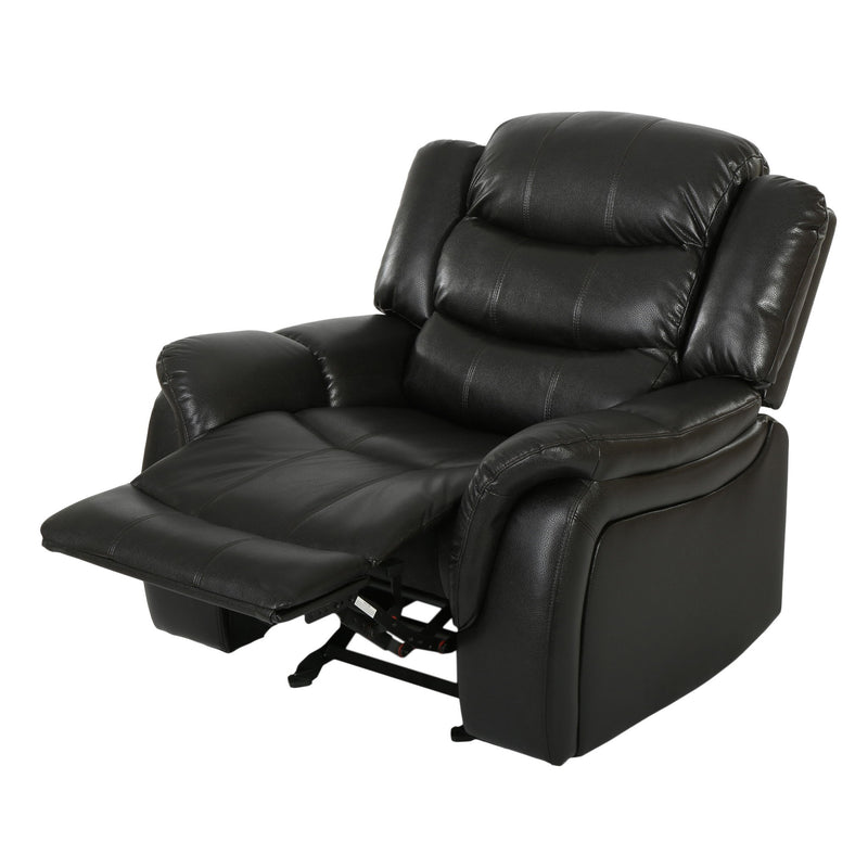 Classic Design Recliner, Upholstery Recliner, Glider Recliner - Black Berry - R&R Furniture Gallery (Fountain Valley, CA)