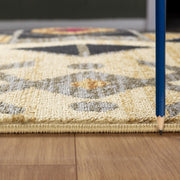 Tribes - 5'3" X 7'3" Southwest Area Rug Polypropylene - Cream - R&R Furniture Gallery (Fountain Valley, CA)