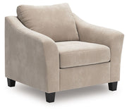 Willarae - 2 Pc. - Chair And A Half, Ottoman - Taupe - R&R Furniture Gallery (Fountain Valley, CA)