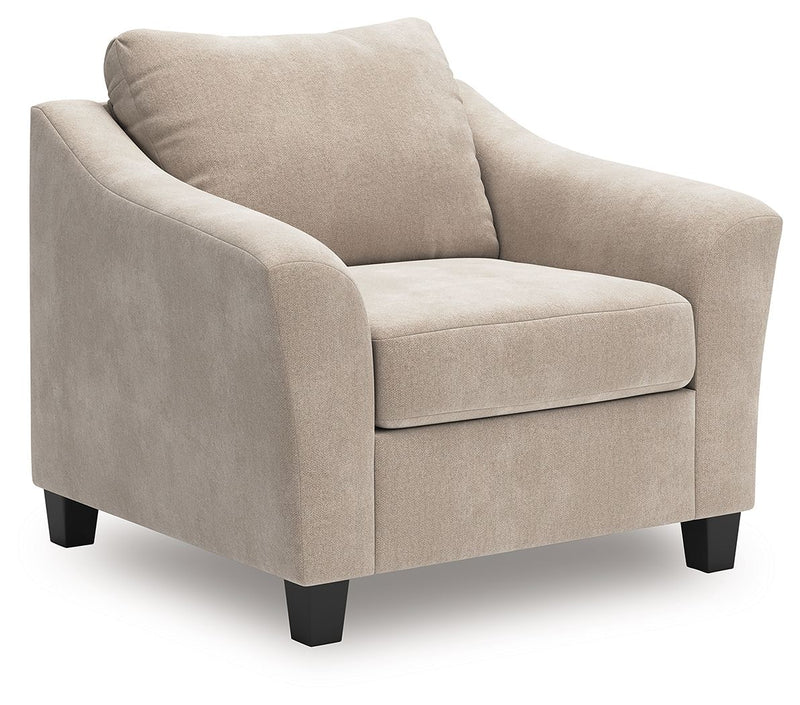 Willarae - 2 Pc. - Chair And A Half, Ottoman - Taupe - R&R Furniture Gallery (Fountain Valley, CA)