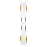 Gold wall mirror with a mirror-shaped frame by Uttermost, featuring a stylish and modern design for contemporary home decor.