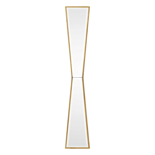 Gold wall mirror with a mirror-shaped frame by Uttermost, featuring a stylish and modern design for contemporary home decor.
