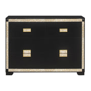 Lively - Dresser With Glitter Detail And Thick Bar Handle Hardware - Black - R&R Furniture Gallery (Fountain Valley, CA)