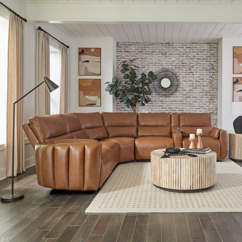 Modesto - Modular Power Reclining Sectional With Power Adjustable Headrests - R&R Furniture Gallery (Fountain Valley, CA)