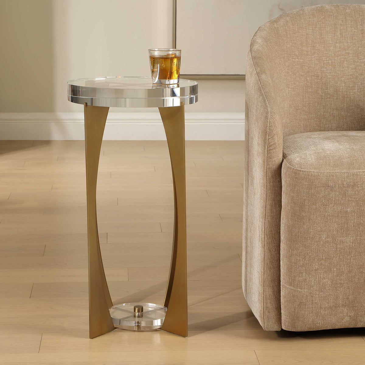Kolkata - Accent Table - Brass