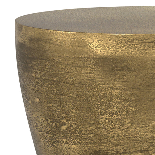 Cavan - Cast Aluminum Side Table - Antique Brass - R&R Furniture Gallery (Fountain Valley, CA)