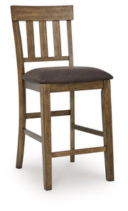 Urbinforte - Upholstered Barstool (Set of 2) - Light Brown - R&R Furniture Gallery (Fountain Valley, CA)