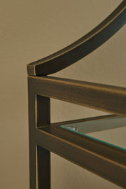 Bernonly - Bookcase - Antique Bronze Finish - R&R Furniture Gallery (Fountain Valley, CA)