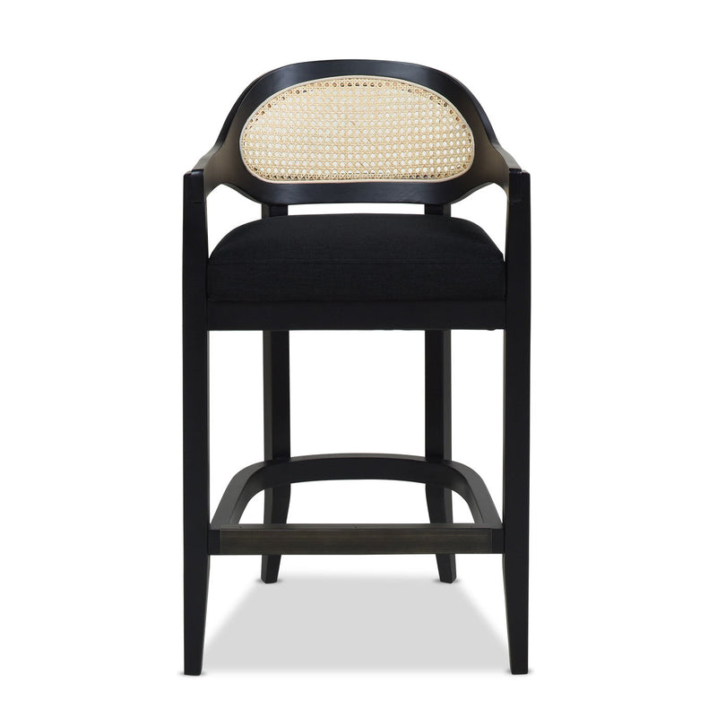 Americana - Mid-Century Modern Cane Back Counter Stool - R&R Furniture Gallery (Fountain Valley, CA)