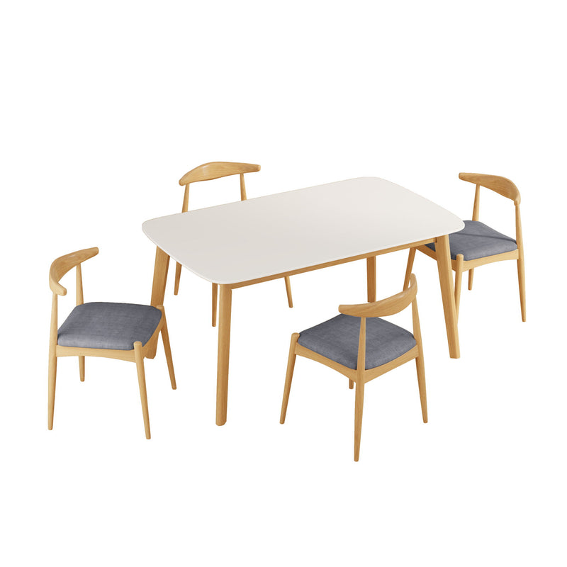 5 Piece Dining Set With Upholstered Chairs - R&R Furniture Gallery (Fountain Valley, CA)
