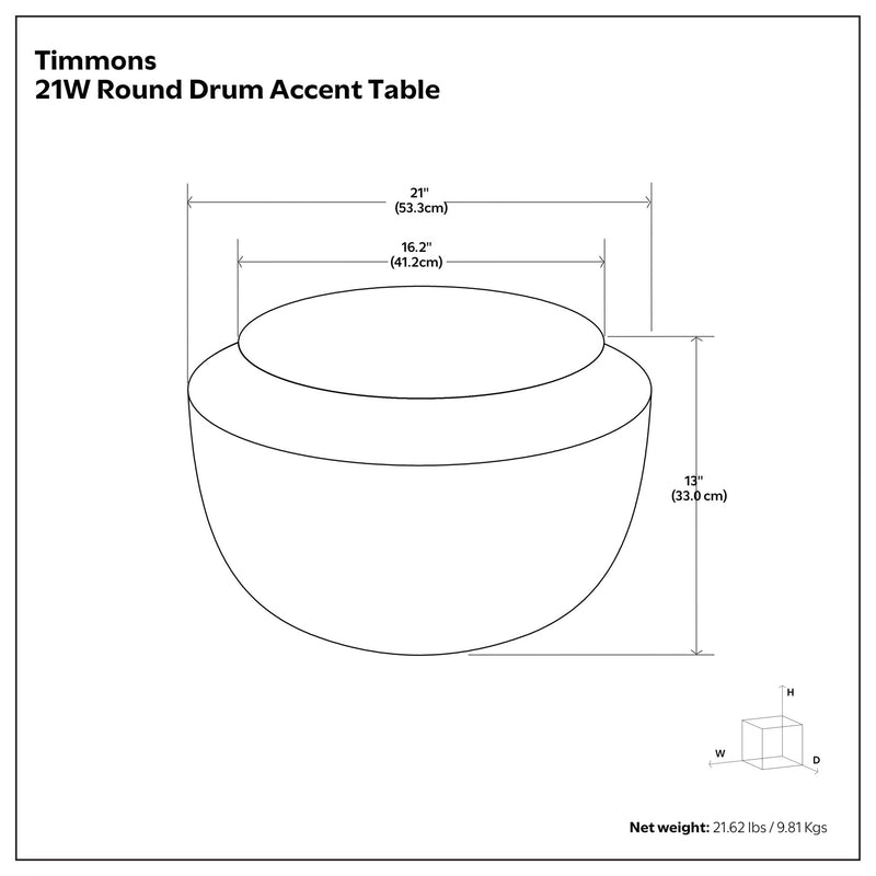 Timmons - Cast Aluminum Coffee Table - Brown - R&R Furniture Gallery (Fountain Valley, CA)