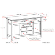 Redmond - Tall TV Media Stand - Rustic Natural Aged Brown - R&R Furniture Gallery (Fountain Valley, CA)
