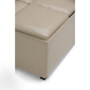 Avalon - Square Coffee Table, Storage Ottoman - R&R Furniture Gallery (Fountain Valley, CA)