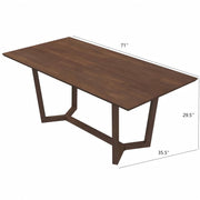 Marina - Mid-Century Modern Design Dining Table - R&R Furniture Gallery (Fountain Valley, CA)