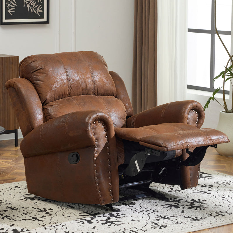 Wide Standard Manual Glider Recliner - R&R Furniture Gallery (Fountain Valley, CA)