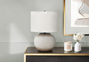 Modern Lighting, Table Lamp, Ceramic - Cream - R&R Furniture Gallery (Fountain Valley, CA)
