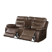 Aashi - Loveseat w/Console (Motion) - R&R Furniture Gallery (Fountain Valley, CA)