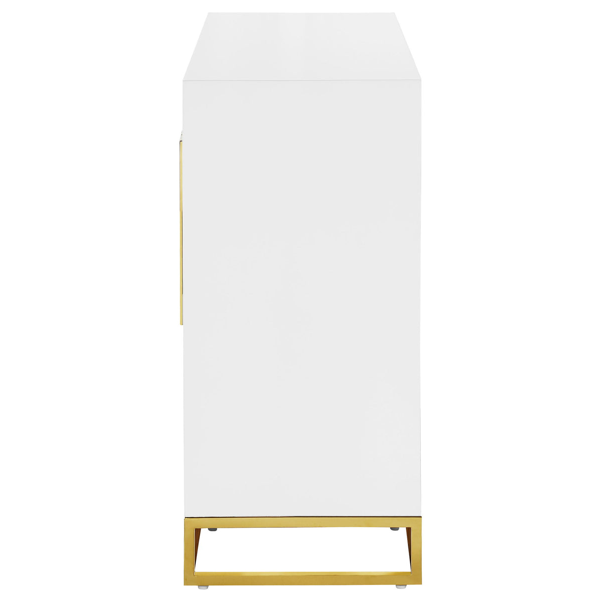 Synchrony - 2 Door Accent Cabinet With Art Deco Trim - White