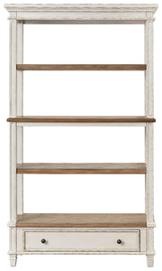 Realyn - Bookcase - Brown / White - R&R Furniture Gallery (Fountain Valley, CA)