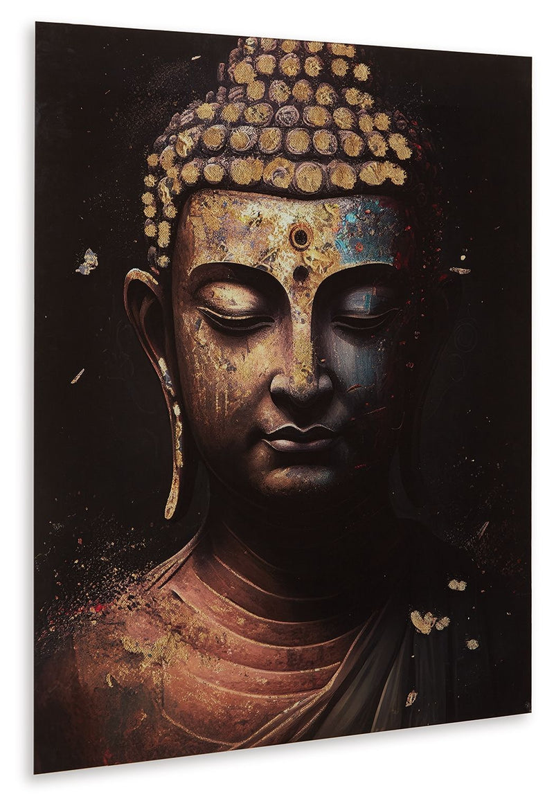 Caymoore - Wall Art - Black / Gold Finish - R&R Furniture Gallery (Fountain Valley, CA)