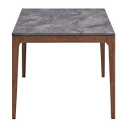 Bevis - Dining Table - Engineered Stone Top & Walnut - R&R Furniture Gallery (Fountain Valley, CA)