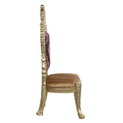 Bernadette - Side Chair (Set of 2) - Pattern Fabric & Gold - R&R Furniture Gallery (Fountain Valley, CA)