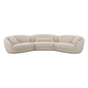 Marion - Textured Boucle Large Sectional - Two-Tone - R&R Furniture Gallery (Fountain Valley, CA)