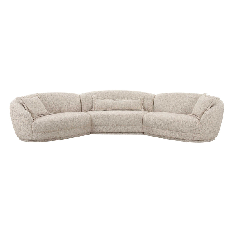 Marion - Textured Boucle Large Sectional - Two-Tone - R&R Furniture Gallery (Fountain Valley, CA)