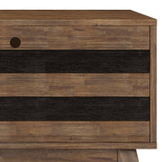 Clarkson - Low TV Stand - Rustic Natural Aged Brown - R&R Furniture Gallery (Fountain Valley, CA)