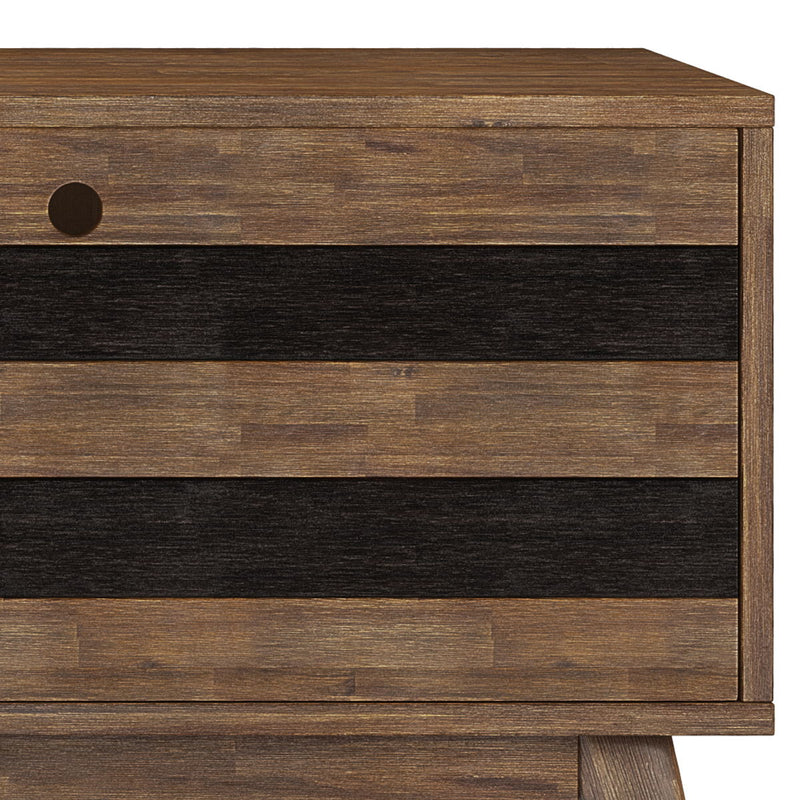 Clarkson - Low TV Stand - Rustic Natural Aged Brown - R&R Furniture Gallery (Fountain Valley, CA)
