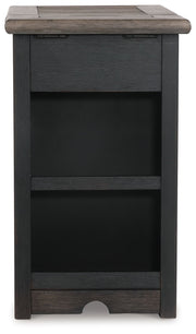 Tyler Creek - Chair Side End Table - Grayish Brown / Black - R&R Furniture Gallery (Fountain Valley, CA)