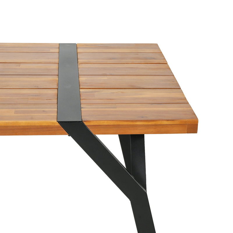 Zora - Dining Table Industrial & Iron Table - Black - R&R Furniture Gallery (Fountain Valley, CA)