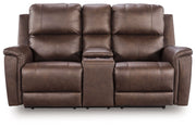 Bleckley - Power Reclining Loveseat With Console / Adjustable Headrest - R&R Furniture Gallery (Fountain Valley, CA)