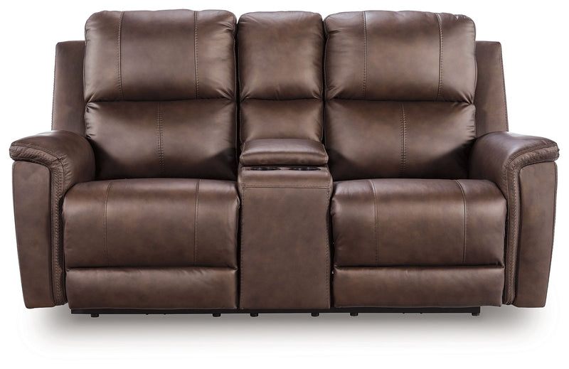 Bleckley - Power Reclining Loveseat With Console / Adjustable Headrest - R&R Furniture Gallery (Fountain Valley, CA)