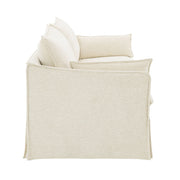 Shane - Sofa With 2 Pillows - Beige Linen - R&R Furniture Gallery (Fountain Valley, CA)
