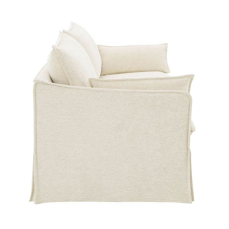 Shane - Sofa With 2 Pillows - Beige Linen - R&R Furniture Gallery (Fountain Valley, CA)