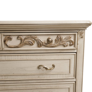 Platine de Royale - 6-Drawer Chest - Champagne - R&R Furniture Gallery (Fountain Valley, CA)