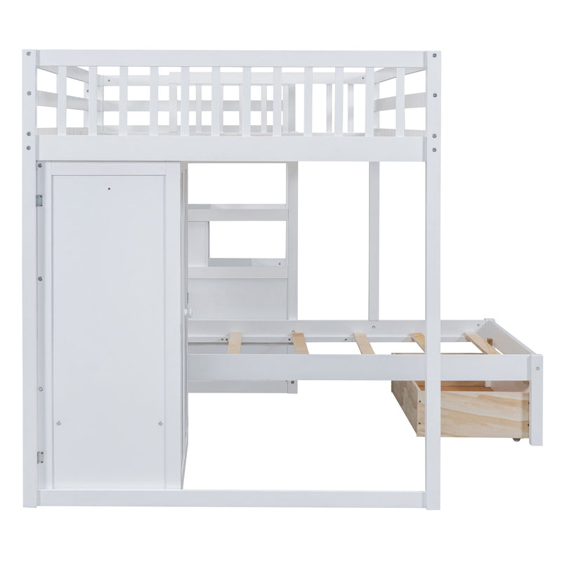Bunk Bed With Wardrobe, Drawers - R&R Furniture Gallery (Fountain Valley, CA)