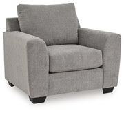 Benchcraft® Loreo arm chair with plush fabric upholstery and cushioned backrest, perfect for living room seating.