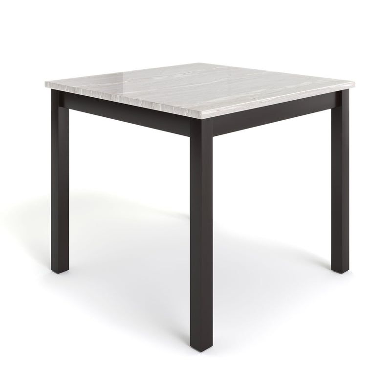 Leon - Bar Table And 4 Bar Stools - Espresso / White - R&R Furniture Gallery (Fountain Valley, CA)