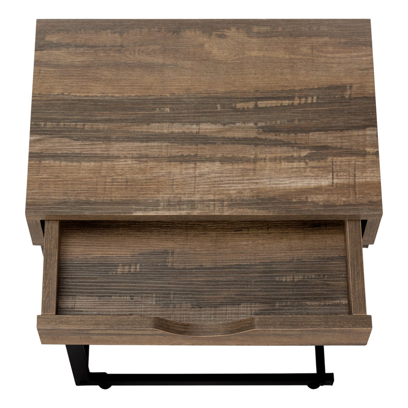 Accent Table, C - Shaped Contemporary Elegant Desig - R&R Furniture Gallery (Fountain Valley, CA)
