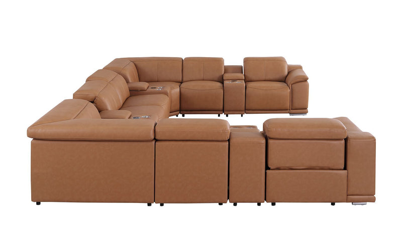 9762 - 12-Piece U-Shaped Sectional Sofa With 4 Power Recliners