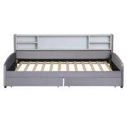 Luxurious Upholstered Platform Bed With Storage Drawers - R&R Furniture Gallery (Fountain Valley, CA)