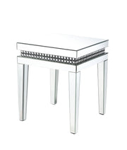 Lotus - 20" End Table - Mirrored & Faux Ice Cube Crystals - R&R Furniture Gallery (Fountain Valley, CA)