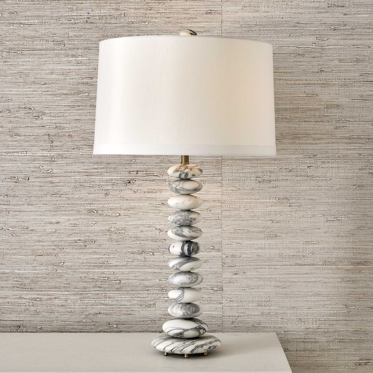 Washed Stones - Table Lamp - White