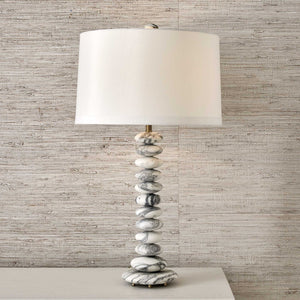 Washed Stones - Table Lamp - White