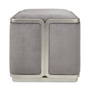 Linea - Ottoman - Gray Pearl / SilverMist - R&R Furniture Gallery (Fountain Valley, CA)